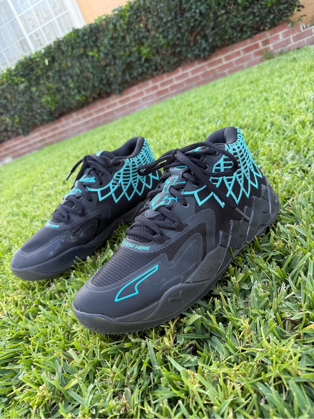 PUMA MB.01 Buzz City Black Blue Basketball Sneakers Men's Shoes